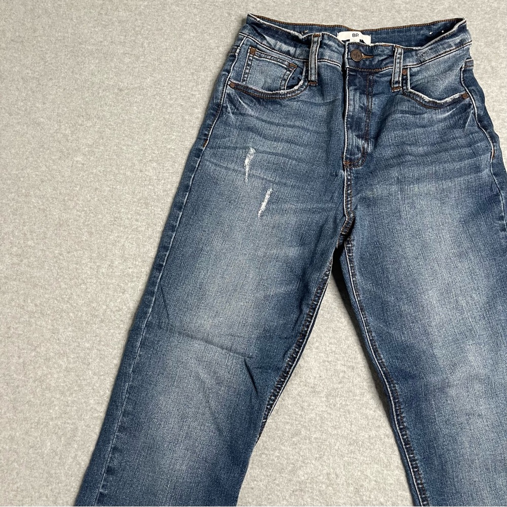 BP Jeans Womens 26 Straight Leg Denim Blue Light Wash Faded - Picture 13 of 14